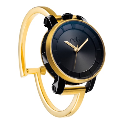 FOB手表女款R360新款法式黄金不露机芯奢华个性机械手表钢带腕表