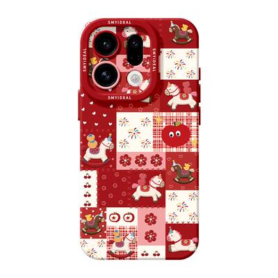 适用oppofindx9手机壳findx7pro保护套硅胶ultra全包防摔x6por高级外壳x5格子小马0pp0新年x8s+新女款pro软壳