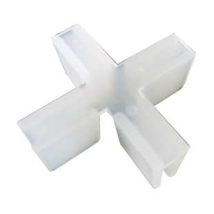 十字型固定夹T型L型屏风隔离板夹玻璃鱼缸卡槽亚克力雪弗板护角卡