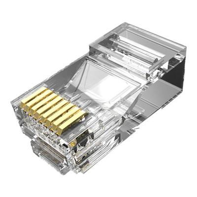 奥卡斯超五类水晶头六类千兆屏蔽