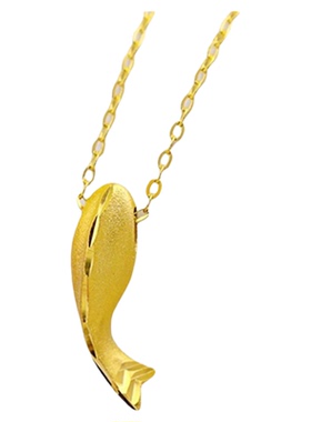 沙金饰品小海豚吊坠鱼饰品转运珠