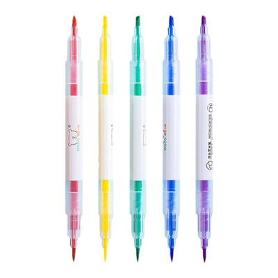 双头荧光笔标记笔彩色背书神器