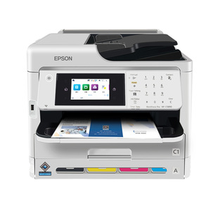 爱普生WF5890彩色喷墨高速打印一体机复印扫描不干胶办公双面5390