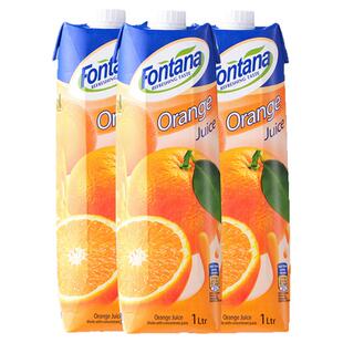芬特乐橙汁原装进口果汁1L瓶装芳塔娜饮料商用调饮百搭饮料