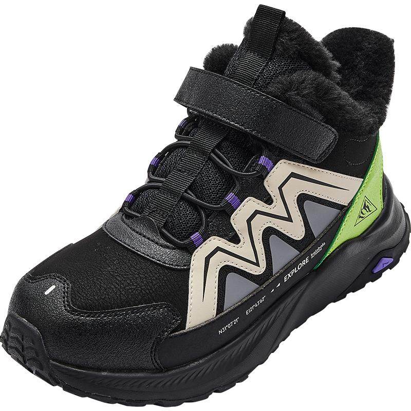 儿童运动靴男童女童短靴加厚加绒