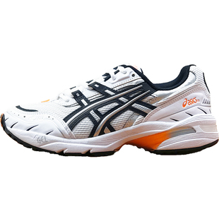 ASICS GEL-1090低帮男鞋女鞋白橙复古减震透气老爹鞋1021A275-100