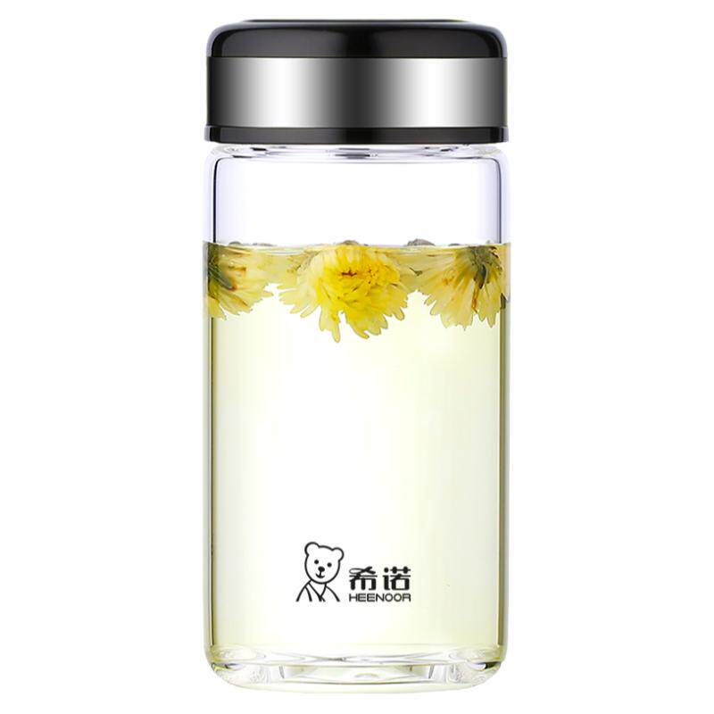 希诺加厚单层矮胖玻璃杯