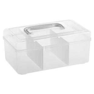 药箱家用大号医药用品收纳盒大容量药物整理盒双层透明紧急医护箱