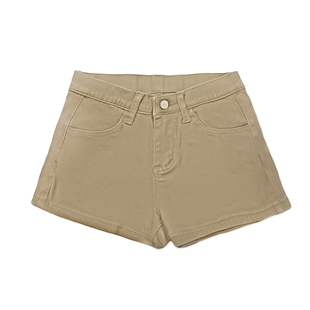 李李服饰卡其弹力丰胯显瘦牛仔短裤女2026年春季低腰修身百搭热裤