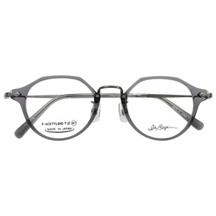 日本It Begin眼镜框男女超轻赛璐珞钛金属板材复古近视眼镜架3035