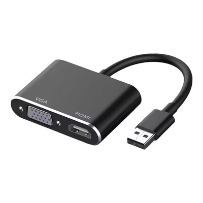 USB3.0转HDMI+VGA转换器电脑接显