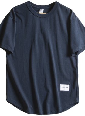 短袖休闲通勤300g重磅全棉T恤