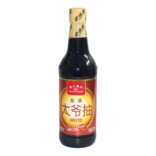 珠江桥金装太爷抽500ml*12瓶 上色佳品 腌制 焖煮 烹炒酿造酱油