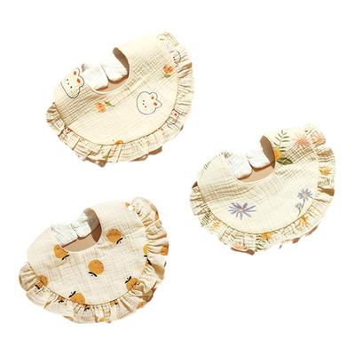 花边防水口水巾加大款