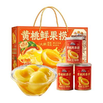 三只松鼠黄桃水果罐头