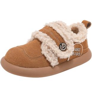 Abckids童鞋儿童2025冬季新款保暖棉鞋雪地靴复古鞋子男童勃肯鞋