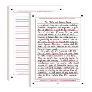 六品堂考研英语作文纸答题卡2026年答题纸英语一二专用四六级A4双面卡纸大学生考试标准书写研究生稿纸