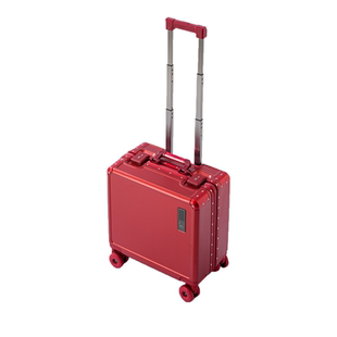 袋鼠红色行李箱高级感新婚结婚陪嫁女18寸小型2026新款铝框款红喜