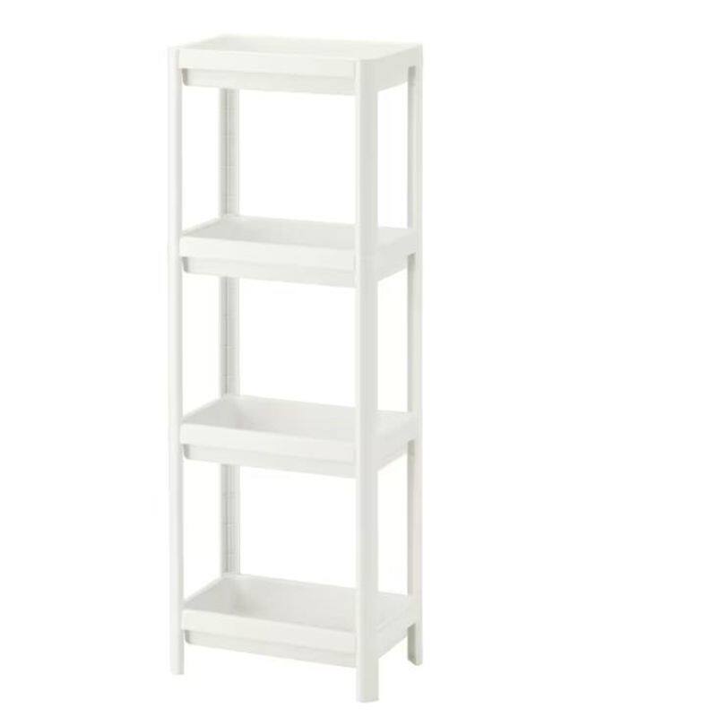 宜家维灰恩搁架单元白色整理架浴室置物架储物收纳架推车国内代购