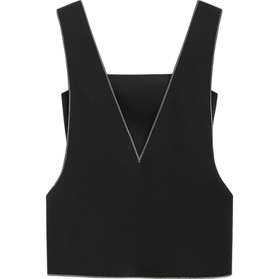 播 bo 商场同款v领设计吊带女2024春新款潮流叠穿背心BDR1DD2152