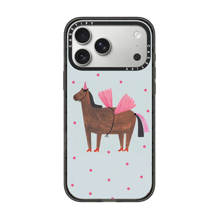 现货CASETiFY粉红独角马适用于苹果iPhone17 pro max磁吸手机壳15/14/13小众高级感air趣味轻奢防摔保护套12