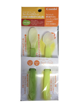日本本土康贝婴儿辅食勺离乳训练