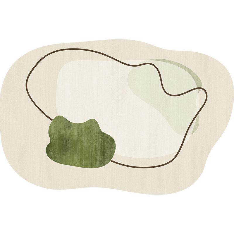 地毯客厅异形沙发茶几毯仿羊绒高级不规则家用耐脏卧室地垫ins 风