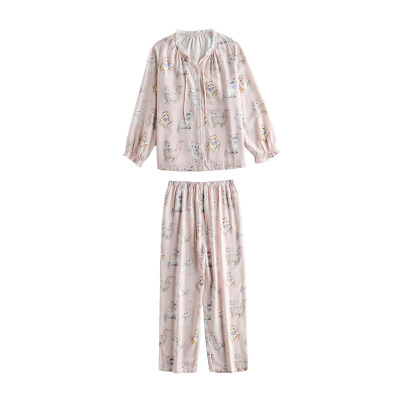 OakFamily女士家居服长袖套装