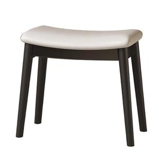 三梦实木化妆凳家用马鞍凳梳妆台专用凳子女生卧室中古风化妆椅