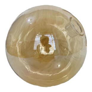 G9魔豆吊灯奶白磨砂玻璃餐厅客厅透明干邑琥珀烟灰色圆球灯罩创意