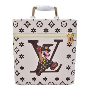 带隔层硬壳化妆箱 大容量化妆品收纳包 韩版精致化妆包 手提硬型