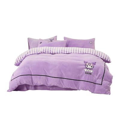 水星家纺抗静电牛奶绒儿童套件