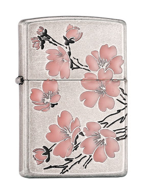 zippo正品打火机富贵花开