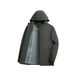 SHANSHAN杉杉男装连帽夹克衣服男款防风男士外套春秋季2025新款