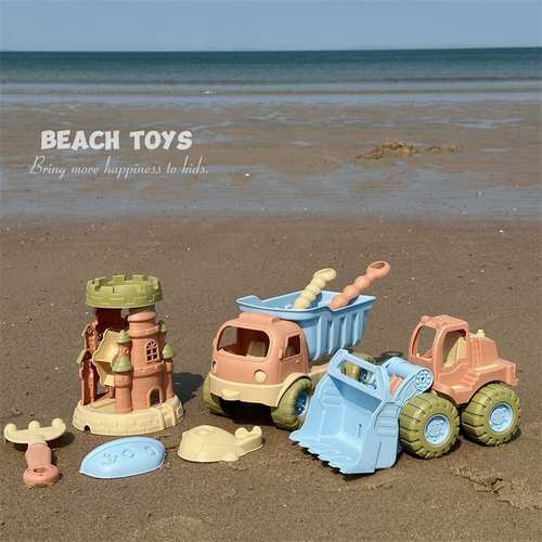 儿童沙滩玩具宝宝海边玩水桶沙沙漏套装工具挖沙挖土推车池沙铲子