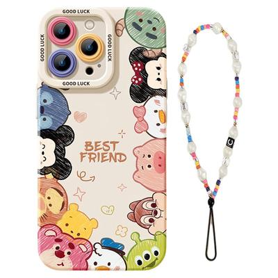 可爱卡通硅胶苹果手机壳小众