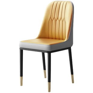 现代简约家用餐椅客厅靠背软包凳子酒店舒服久坐轻奢椅子饭店靠椅