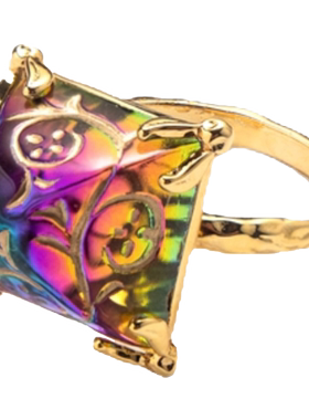 panzoro哈利波周边戒指镶嵌琉璃