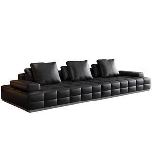 时增米洛提半青皮劳伦斯沙发头层牛皮飞天茅台银河全青皮牛皮沙发