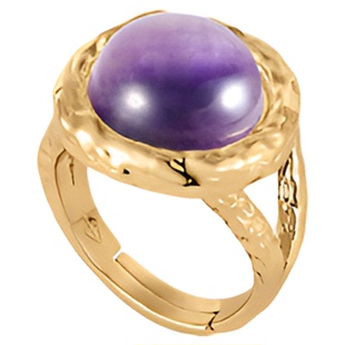 【女神礼物】RC Retro Chic意大利复古首饰 弗洛拉紫水晶戒指