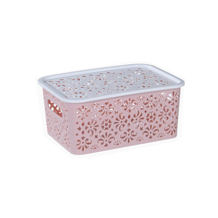 镂空桌面收纳筐化妆品杂物整理盒储物篮零食置物盒多功能办公室