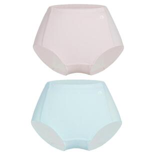 爱慕少女学生小平角内裤2条装中腰莫代尔A类纯色EO灭菌学生生理期