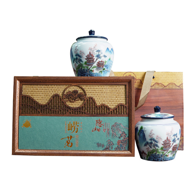 崂茗崂山绿茶礼盒装青岛特产
