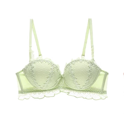 六只兔子性感蕾丝内衣女小胸聚拢显大文胸收副乳无钢圈波波杯胸罩