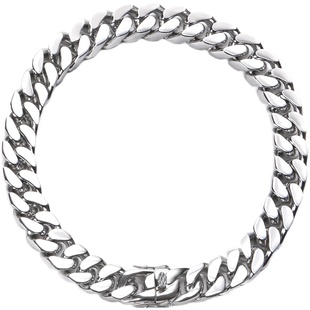 LUXTA 古巴链男颈链潮短锁骨链女同款高品质嘻哈项链Cuban choker