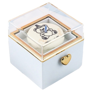 小熊蜡烛蛋糕翻转戒指盒惊喜盒子创意首饰盒反转项链盒生日礼物