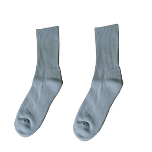 袜子男女秋冬纯色加厚毛圈袜防臭中筒袜棉袜毛巾底保暖舞蹈长袜子
