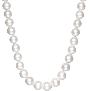 周六福S925银珍珠项链优雅10-10.5mm淡水珍珠新年礼物送妈妈