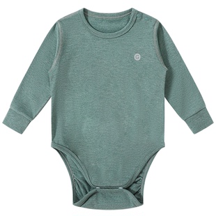 Griny【天竹绒】婴儿包屁衣新生宝宝长袖连体衣三角哈衣爬服秋冬