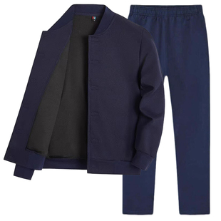 看守所衣服专用套装男女士春秋冬季加绒加厚外套裤子服刑人员用品